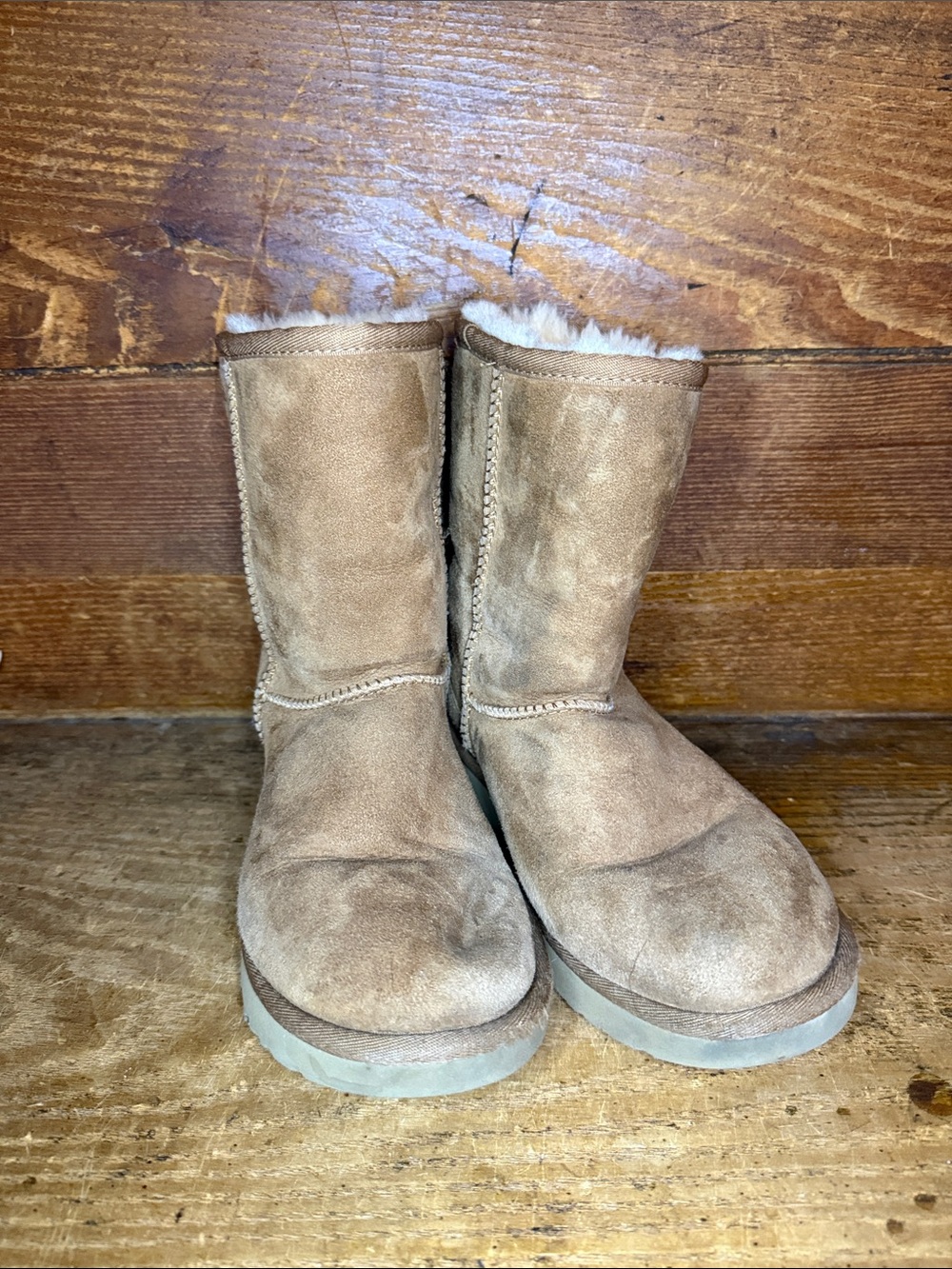UGG Chestnut Short Shearling Boots